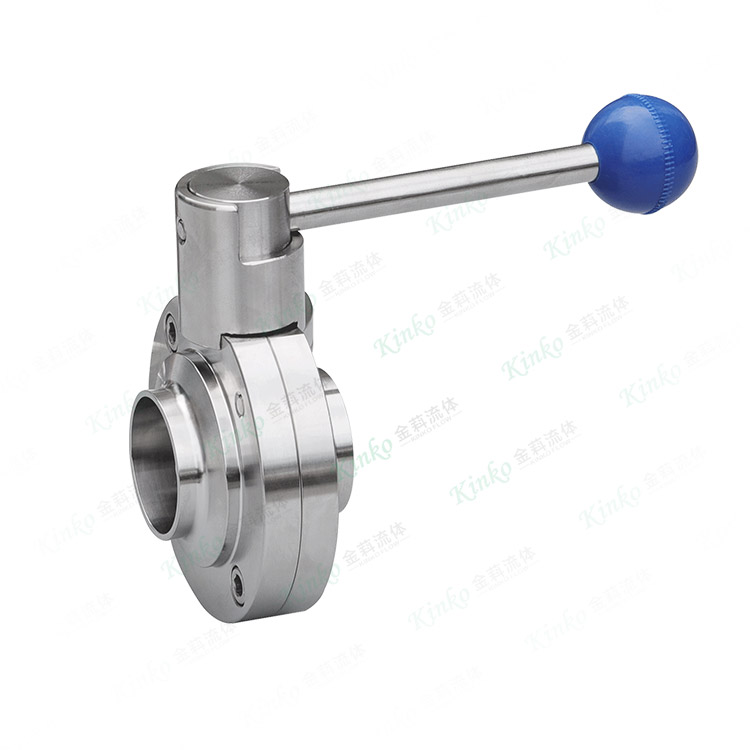 Pull-rod welding butterfly valve
