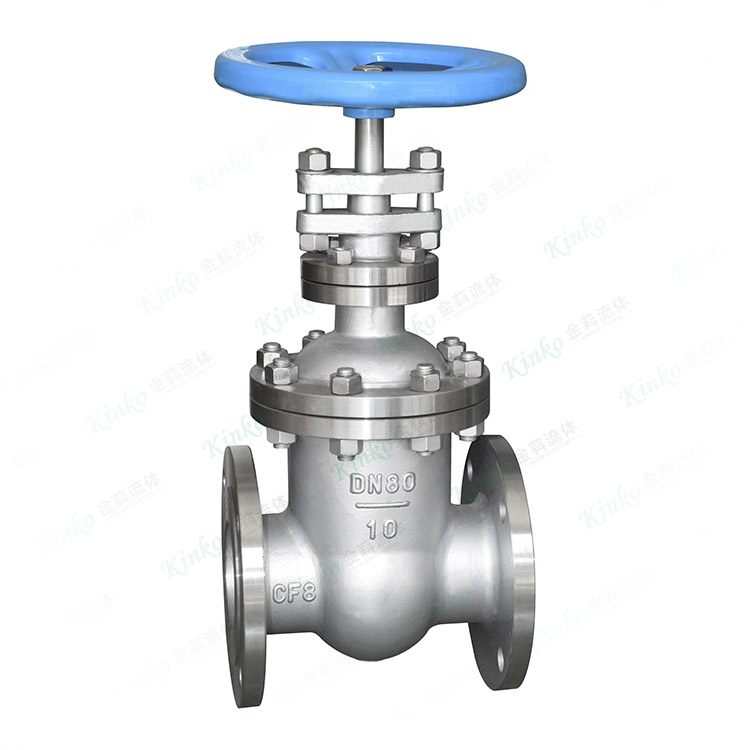 Hidden rod flange gate valve