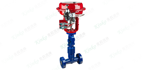 Pneumatic high-temperature control valve
